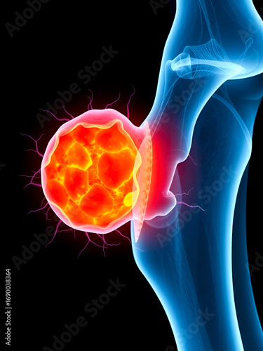 tumor cell with hip femur with The Ewing's sarcoma gross leg bone pain and soft tissues gene mutation chromosomal inflammation of chondrosarcoma by needle transplant