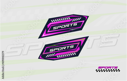 Wrap design for company, decal, wrap, and sticker b6.eps