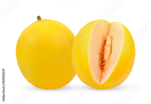 Ripe fresh honeydew Isolated transparent png