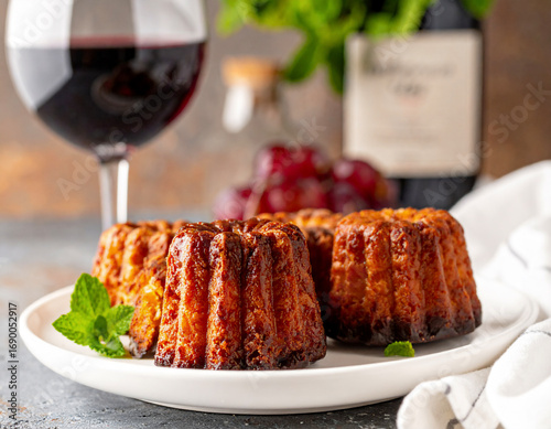 Bordeaux Wine and Canelé Pairing — Gastronomy Background