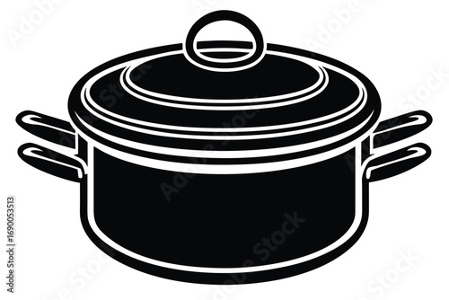 cooking pot vector icon