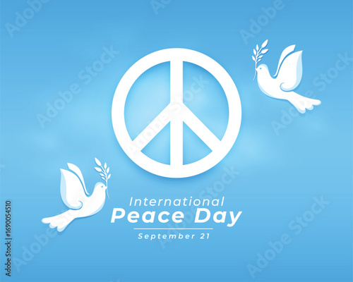 21st september world peace day background for social hope or faith