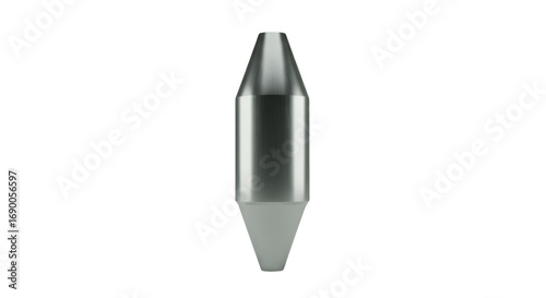 Wallpaper Mural Metallic Projectile: A streamlined, metallic projectile, a symbol of precision and power. Torontodigital.ca