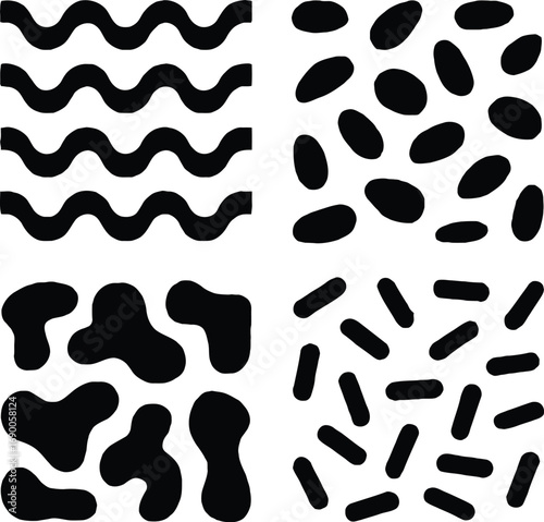 Seamless leopard print pattern with animal footprints vector design