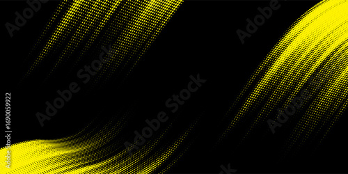 yellow black brush wrap car sticker pattern abstract banner sporty lines black yellow color combination grunge brush modern pattern racing motorsport vector design.