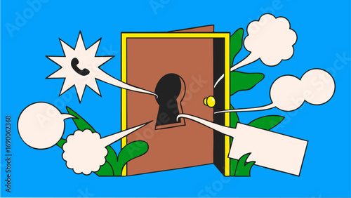 Keyhole Communication and Hidden Information Disclosure
