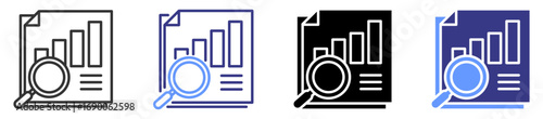 audit icon set multiple style