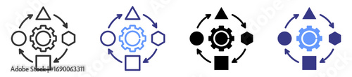 adaptable icon set multiple style