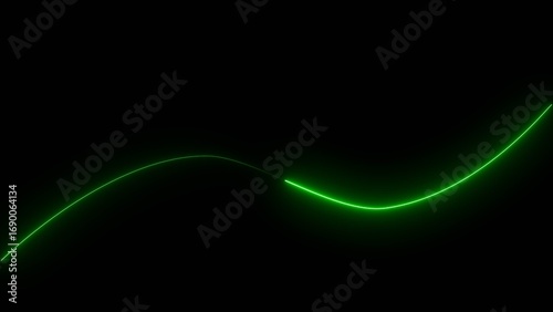 Abstract glowing rainbow color neon lines motion background. neon glowing lights lines illustration .	
