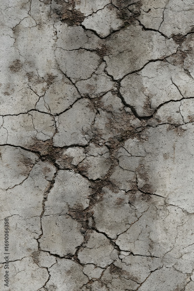 Obraz premium Cracked Concrete Wall Texture
