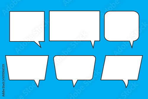 Transparent PNG available
Set of speech bubbles. communication concept, Speak bubble text, vector set of flat message bubbles show chat bubble or dialog boxes.