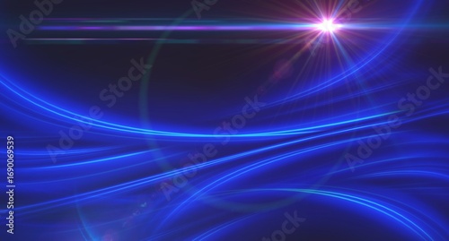 Tableau sur toile An abstract, energetic, and dynamic scene explodes with an interplay of light, form, and movement