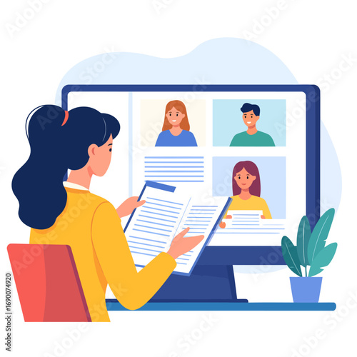 Online Job Interview Process.