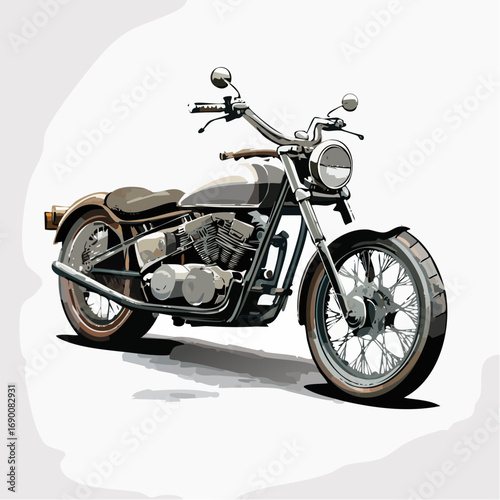 motorcycle black and white