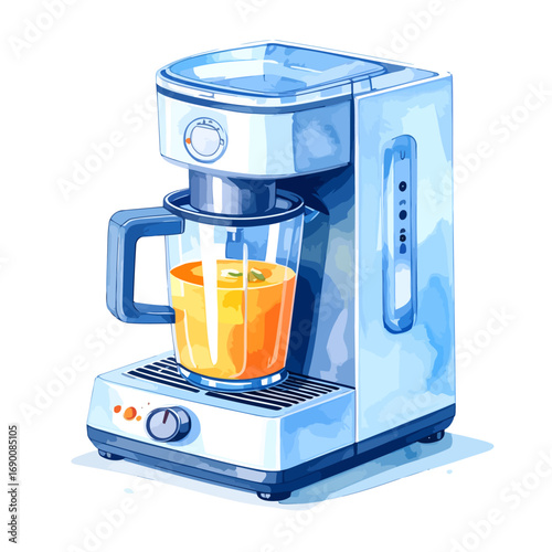 Modern Blue Multifunctional Kitchen Appliance.