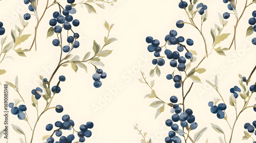 blue floral background