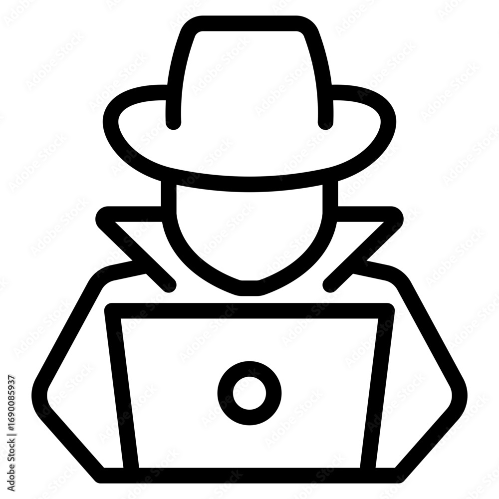 Naklejka premium hacker icon