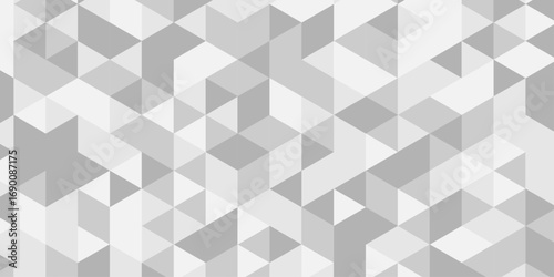 Overlap randomly vector element modern overlay diamond triangle mosaic paper white and gray low polygon web brochure layer space texture background.	
