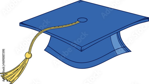 Graduation cap academic hat blue graduation cap graduation ceremony education academic achievement success college university school knowledge learning wisdom degree diploma tassel graduation season .