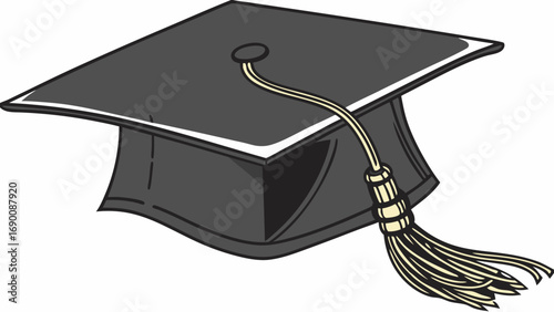 Graduation cap academic hat graduation ceremony achievement success education learning knowledge school college university degree diploma celebration commencement graduate scholar student tassel mort.