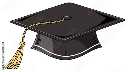Graduation Cap Academic Hat Graduation Ceremony Education Symbol Success Achievement Knowledge Learning College University School Degree Diploma Celebration Commencement Graduation Day Black Graduati.