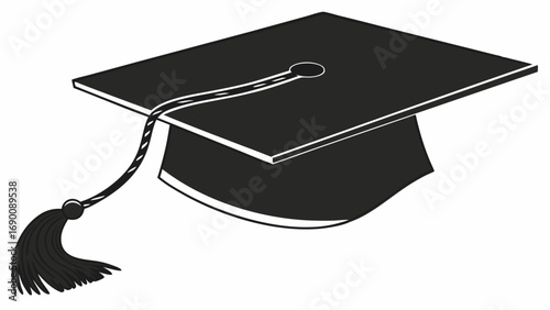 Graduation cap academic hat mortarboard graduation ceremony education learning achievement success knowledge degree college university school student graduate celebration commencement ceremony tassel.