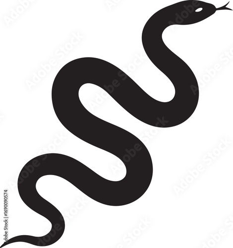 snake vector silhouette 