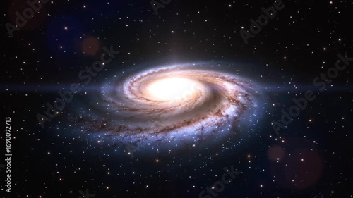 Stunning cosmic spiral galaxy artwork with glowing stars and deep space atmosphere for science, fantasy, and astronomy themes