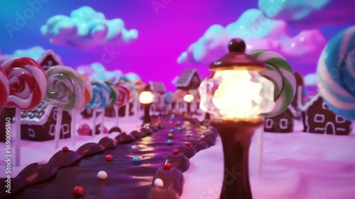 Whimsical Candyland Adventure - A Sweet Journey.