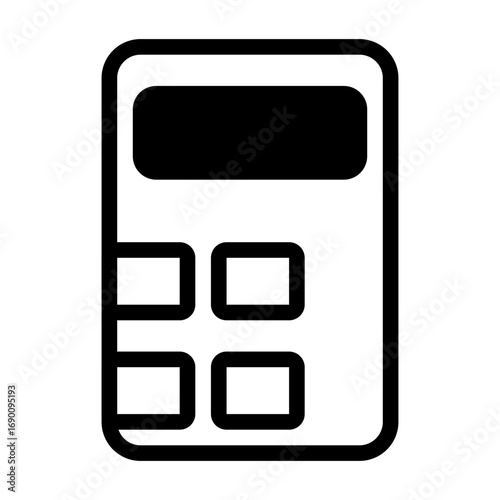 Simple calculator icon for math