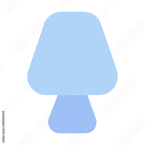 Minimal gradient smart lamp icon illustration
