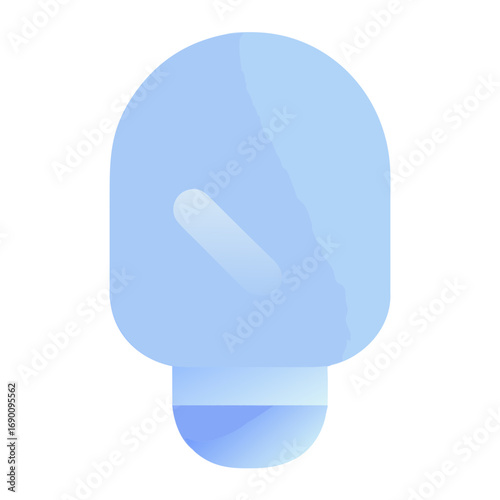 Gradient smart light bulb icon illustration
