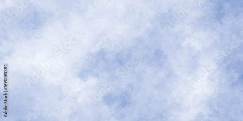 Abstract Sky blue, cloud background,Panorama landscape white texture of cloudy   .Creative design with grunge aquarelle paper textured canvas for vintage design, 
