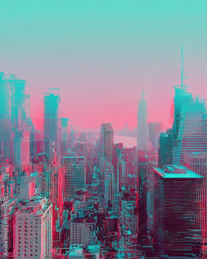 Fototapeta premium hong kong skyline at sunset
