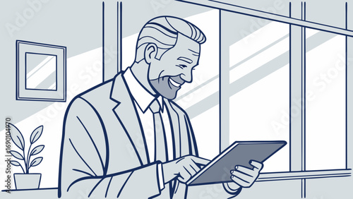 businessman in office