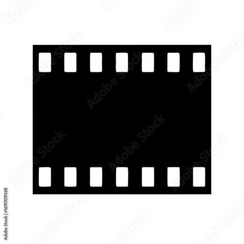 Classic black and white film strip evoking a sense of old movies