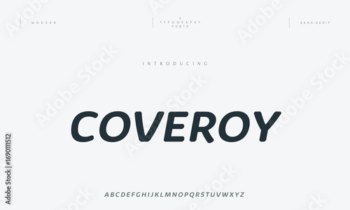 Modern minimal abstract alphabet fonts. Typography technology, electronic, movie, digital, music, future, logo creative font. vector illustration