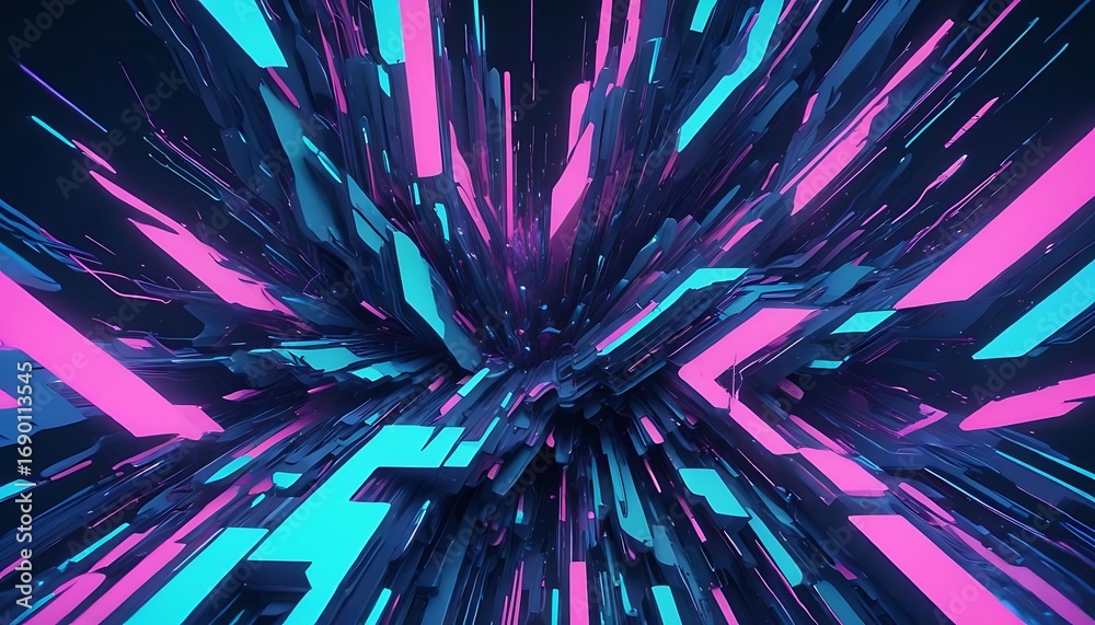 custom made wallpaper toronto digitalColorful image of a space with pink, blue, and green lights