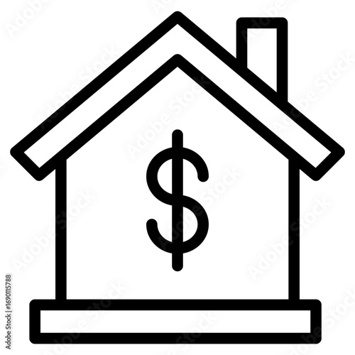 house with dollar coin, property value, home sale