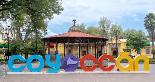 Coyoacan Delegation, a tourist site very visited by tourists in the city of Emexico.