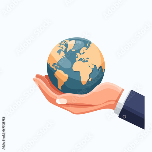Globe Held In Hand