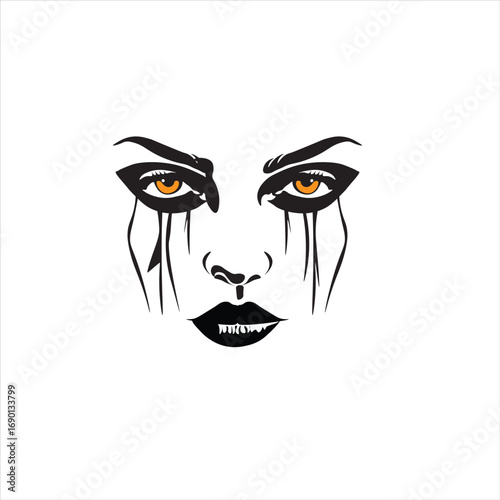 the face of a woman is melancholic
