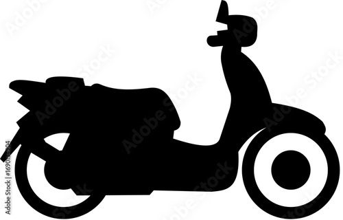 Modern electric scooter vector illustration scalable eps icon for urban mobility and eco-friendly transportation