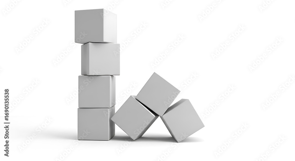 Obraz premium Stack of Boxes, Business Concept.