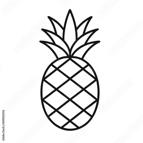 pineapple isolated on white