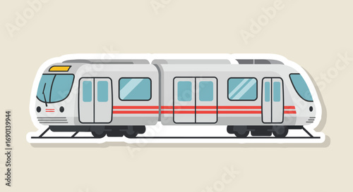 Train on a white background