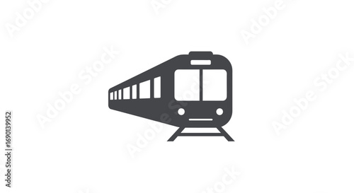 cable train isolated on a white background
