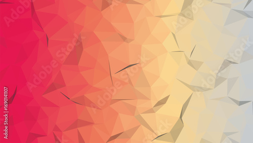 Abstract Orange Polygon Geometric Background