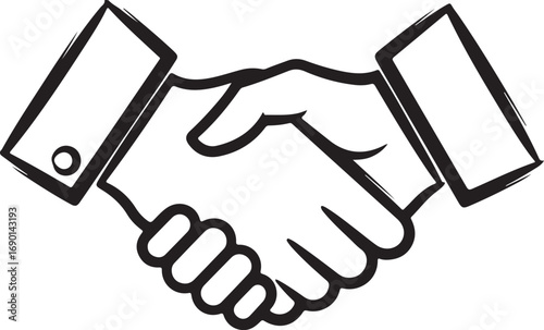 Close-up Handshake Icon agreement deal