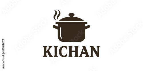 Minimalist logo Barbecue restaurant  concept. Logo of Barbecue, Grill and Bar with fire, grill fork and spatula. BBQ logo template. Grunge texture. Vector illustration